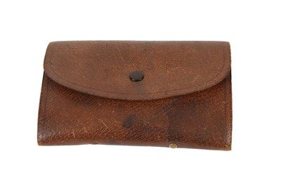 Lot 365 - A leather wallet of fishing flies