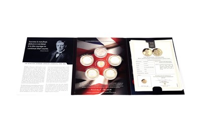 Lot 300 - A set of 50th Anniversary Commemorative coins for Sir Winston Churchill