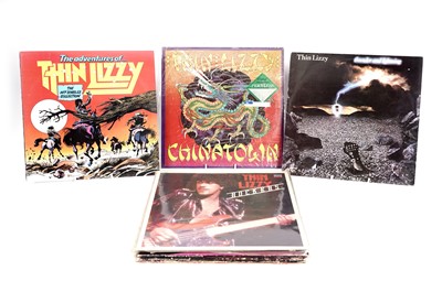 Lot 473 - Thin Lizzy LPs and 12" singles