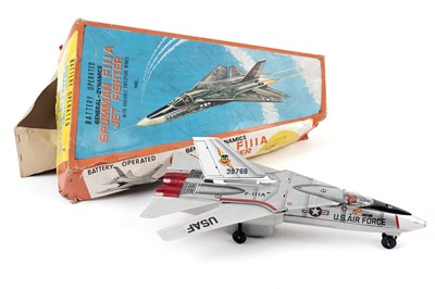 Lot 24 - A tinplate General-Dynamics Grumman FIIIA Jet Fighter