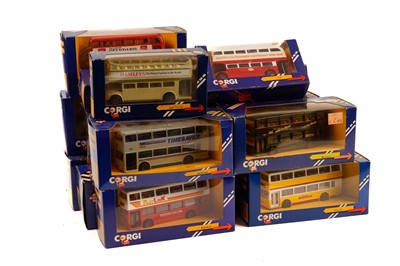 Lot 194 - A collection of Boxed Corgi diecast buses