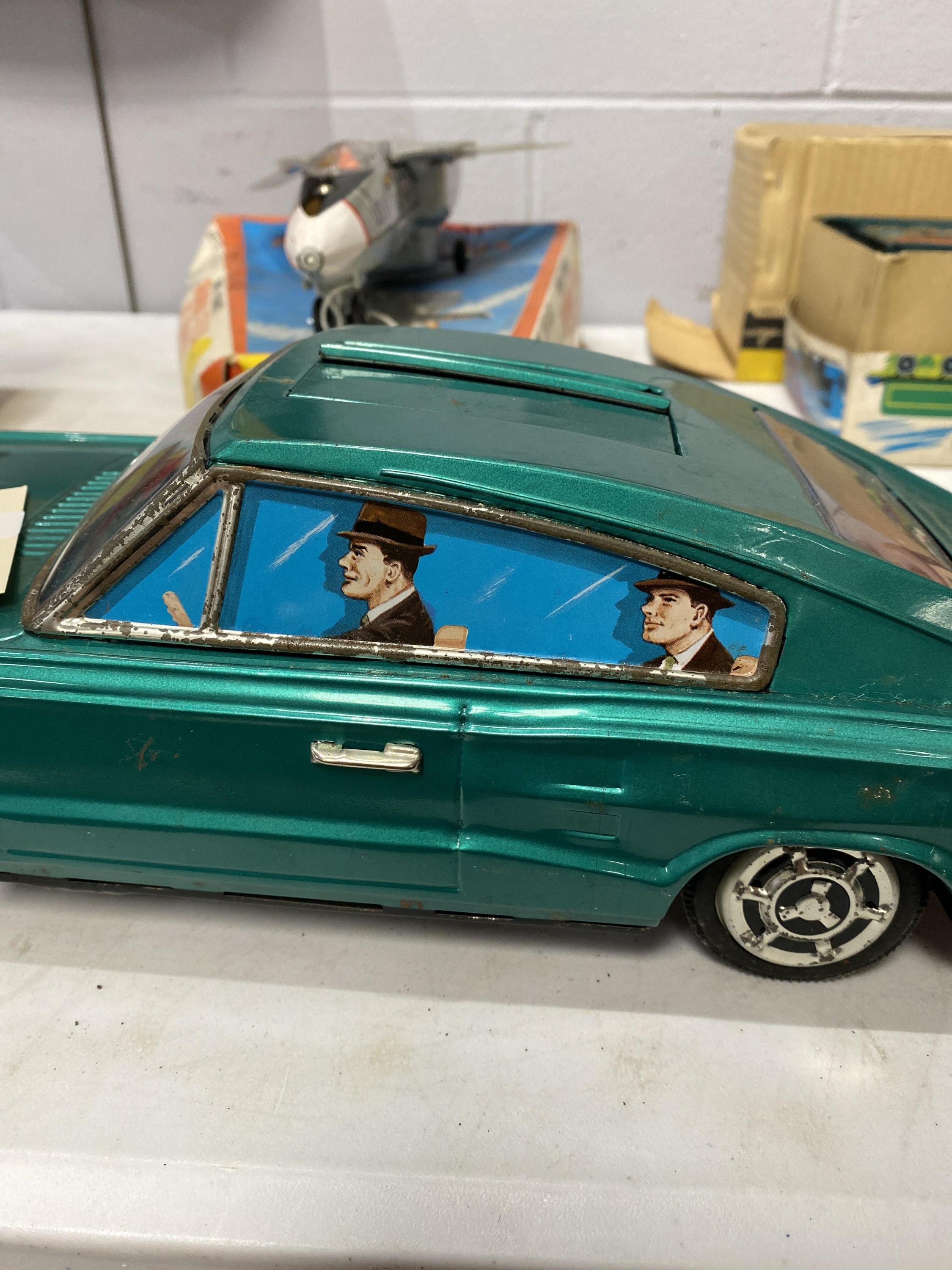 米澤【58マーキュリー モントクリア青 大】ブリキ tin toy car箱無 米澤玩具【58 MERCURY MONTCLAIR青マーキュリー モントクリア 大