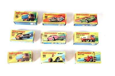 Lot 213 - A collection of boxed Matchbox Superfast diecast cars