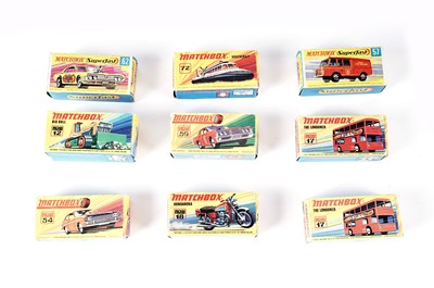 Lot 214 - A collection of boxed Matchbox Superfast and Tested diecast cars