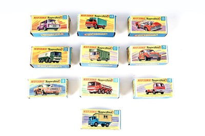 Lot 215 - A collection of boxed Matchbox Superfast diecast cars