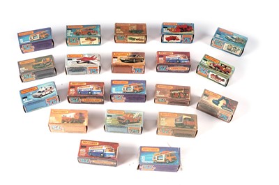 Lot 220 - A collection of Matchbox diecast cars, in reproduction packaging