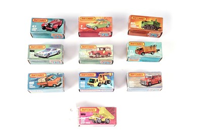 Lot 223 - A collection of Boxed Matchbox 75 diecast vehicles