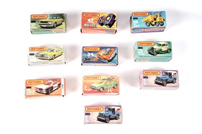 Lot 225 - A collection of boxed Matchbox 75 diecast vehicles