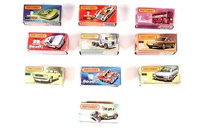 Lot 228 - A collection of boxed Matchbox 75 diecast vehicles