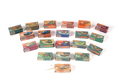 Lot 233 - A collection of Matchbox  diecast cars, in reproduction packaging