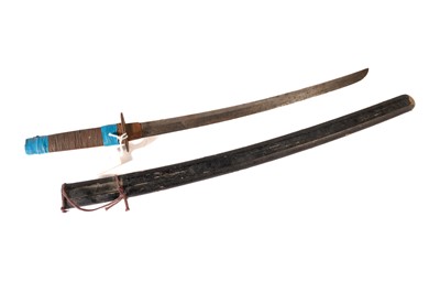 Lot 1028 - A Japanese wakizashi sword