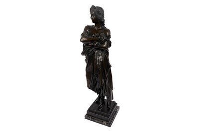 Lot 1381 - After Aimé-Jules Dalou - Male in Classical Dress | bronze