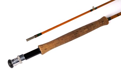 Lot 950A - Hardy Reservoir split cane two-piece fly rod