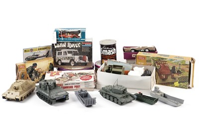 Lot 113 - A selection of model kits from various makers; and other accessories