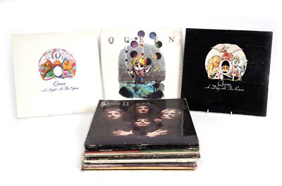 Lot 446 - Queen LPs, 12" singles, and picture discs