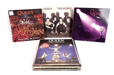 Lot 448 - Queen and associated solo LPs and 12" singles