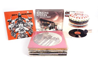 Lot 477 - A large collectors' bundle of Rolling Stones LPs, 12" singles, and picture discs