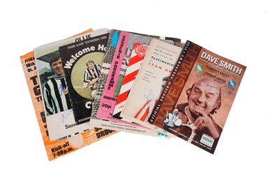 Lot 806 - A selection of Newcastle United Testimonial football signed programmes