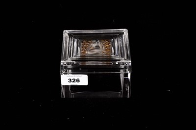 Lot 326 - A Lalique trinket box