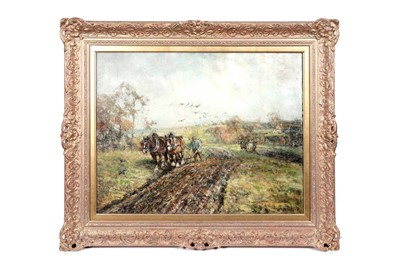 Lot 87 - John Falconar Slater - Ploughing with Heavy Horses | oil