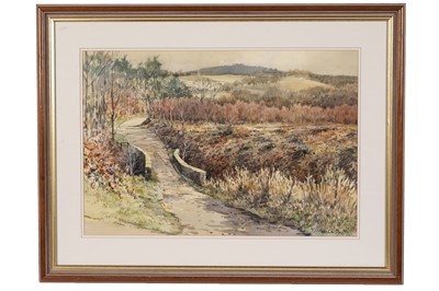 Lot 63 - George Hutchinson - Woodland with Stone Bridge | watercolour