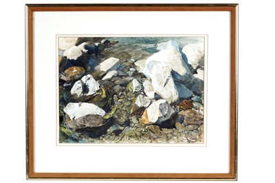 Lot 935 - Edwin Straker - Stones and Rocks | watercolour and gouache