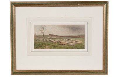 Lot 80 - John MacPherson - Recumbent Sheep Await a Storm | watercolour