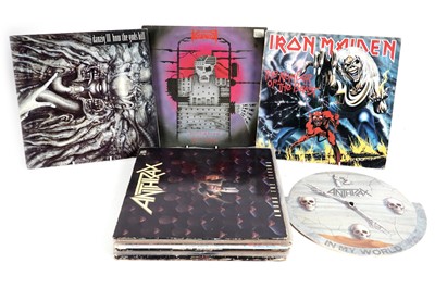 Lot 473 - A collectors' bundle of mixed Heavy Metal and Rock LPs, 12" singles and picture discs