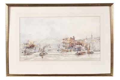 Lot 18 - Tom Macdonald - Tyne Bridges | watercolour