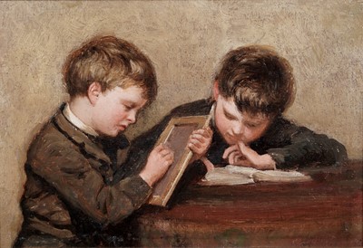 Lot 71 - Robert Jobling - Homework Hour | oil