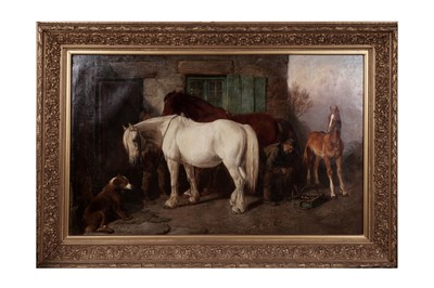 Lot 175 - Henry Hetherington Emmerson - The Farrier | oil