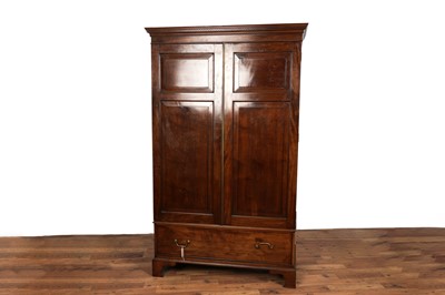 Lot 34 - An early 20th Century mahogany wardrobe