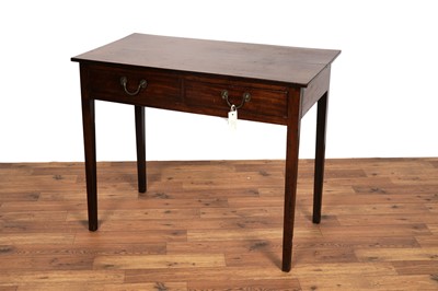 Lot 11 - A George III mahogany side table