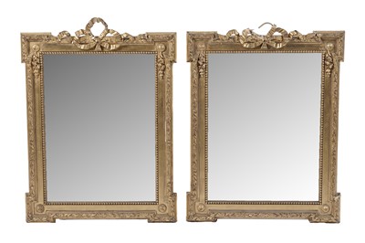 Lot 714 - A pair of late 19th Century giltwood wall mirrors