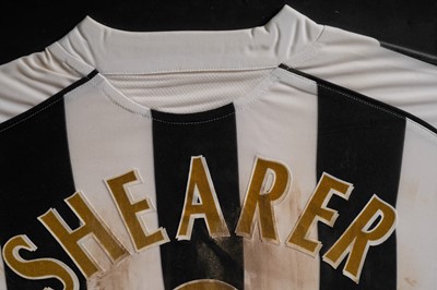 Lot 855 - Alan Shearer Newcastle United 2005-6 home match worn shirt