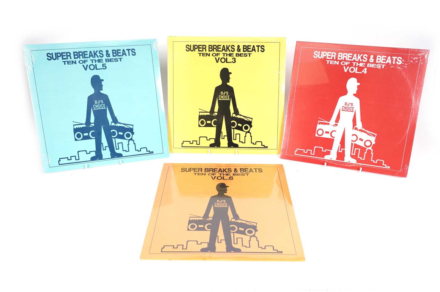 Lot 697 - Four sealed copies of Super Breaks and Beats LPs