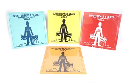 Lot 697 - Four sealed copies of Super Breaks and Beats LPs