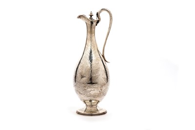 Lot 1544 - A Victorian silver claret jug or ewer