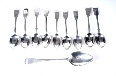 Lot 1598 - A small group of silver spoons