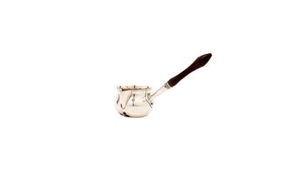 Lot 1481 - A George III silver brandy saucepan