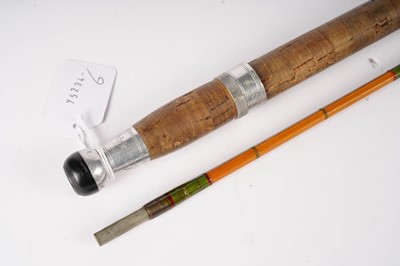 Lot 887 - A Hardy The Wanless 6lb two-piece split cane rod