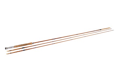 Lot 898 - Sharpe's, Aberdeen, Scottie split cane three-piece spliced rod