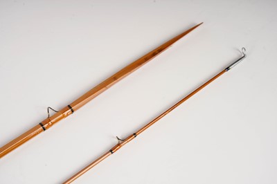 Lot 886 - A Bobby Robertson Jacques Delcroix Spiranthe split cane two-piece spliced rod