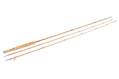 Lot 909 - Uslan split cane two-piece trout rod, with spare tip