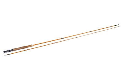 Lot 896 - J.J.S. Walker Bampton & Co, Alnwick, split cane two-piece trout rod