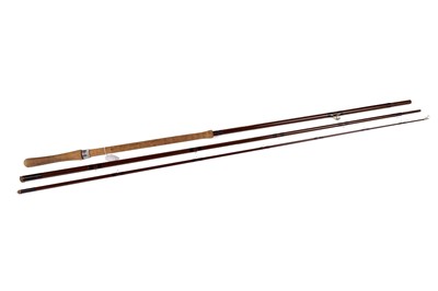 Lot 892 - Bruce & Walker hand-built Cordon Bleu carbon three-piece salmon fly rod