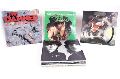 Lot 399 - A collectors' bundle of mixed  Rock LPs and a shaped single