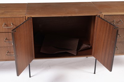 Lot 759 - A mid-20th Century modular teak wall unit by Peter Hayward for Vanson