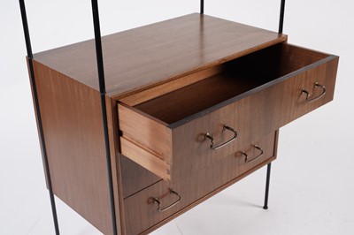 Lot 759 - A mid-20th Century modular teak wall unit by Peter Hayward for Vanson