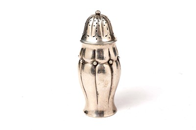 Lot 66 - An early 20th century Danish silver sugar caster